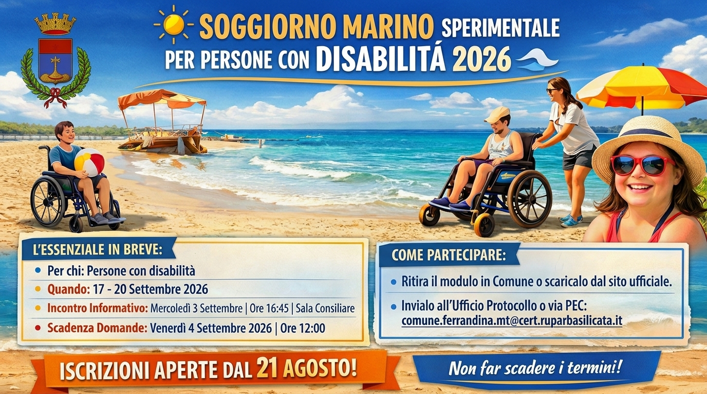 Soggiorno marino per persone con disabilità